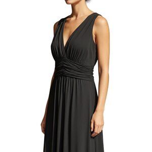 Evan Picone Sz 12 Black Cocktail Evening Sleeveless Dress LBD Formal Gala Party